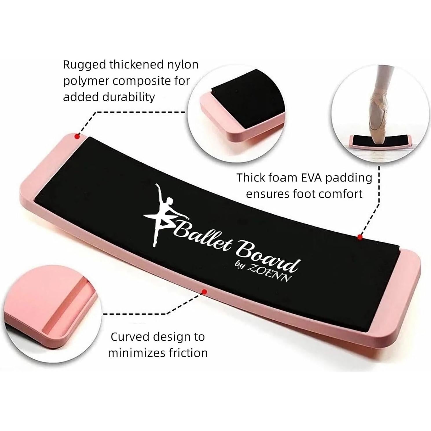 Tablero de Giro ZOENN para Danza y Patinaje - Rosa