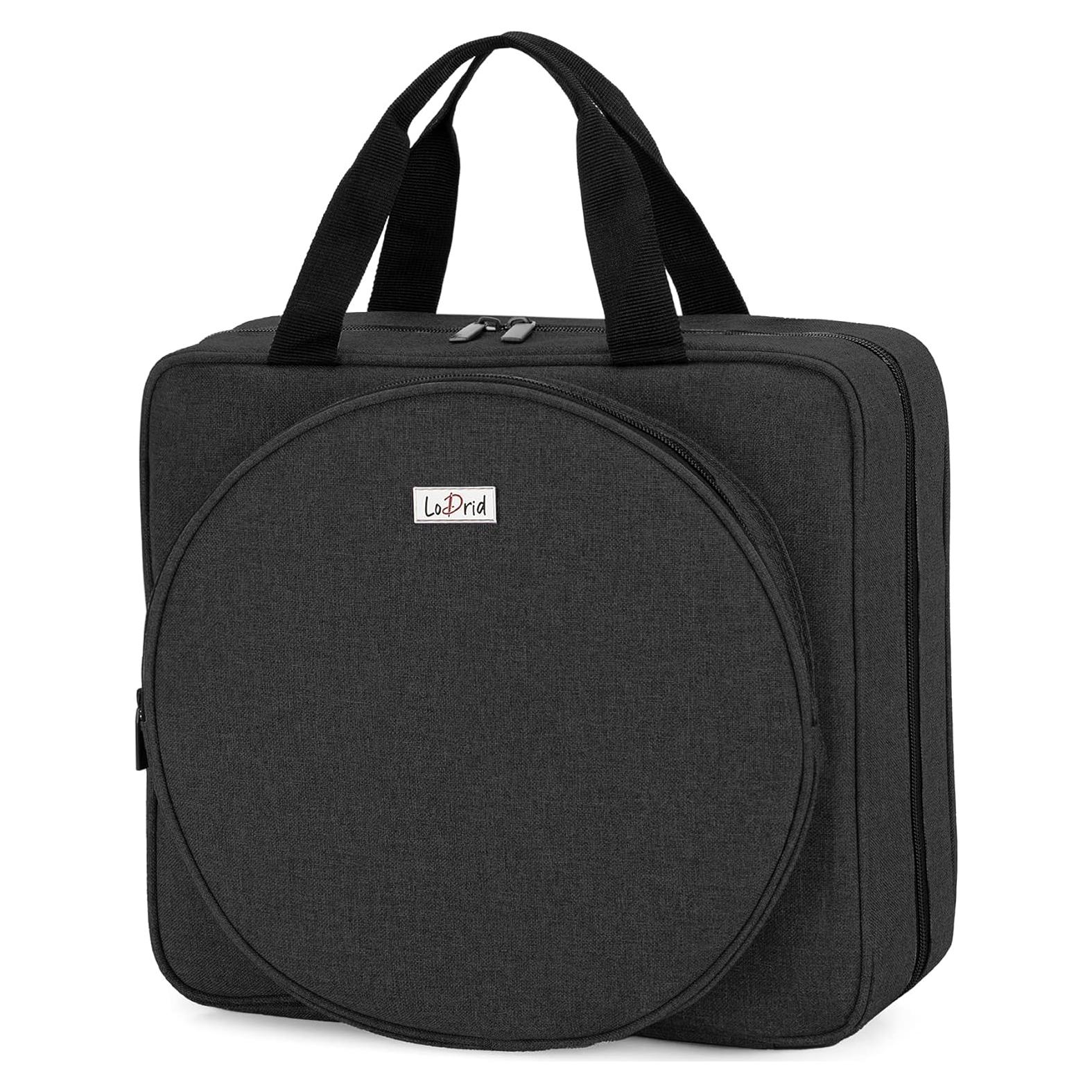 Bolsa de Almacenamiento de Bordado LoDrid Negra 33x30.5cm