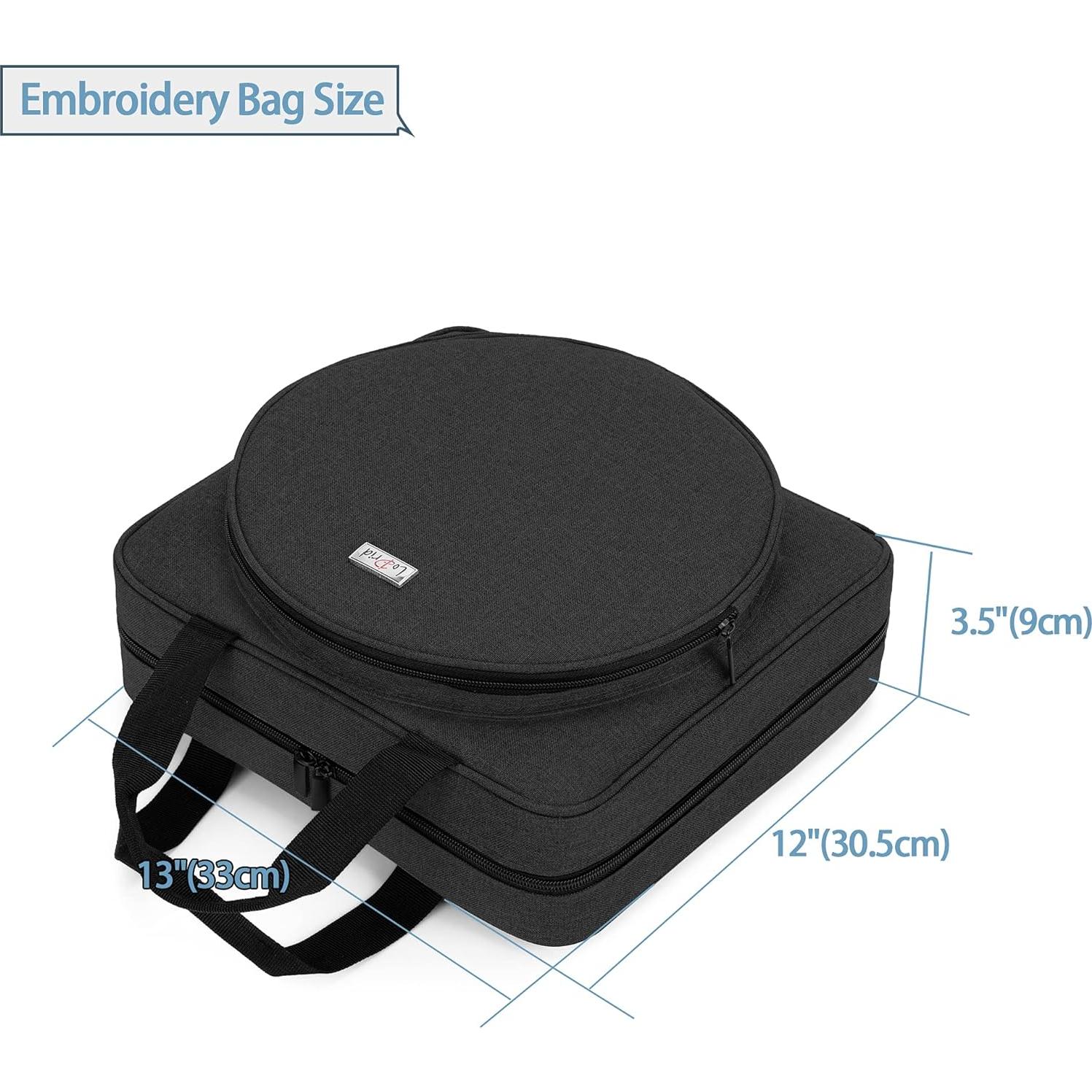 Bolsa de Almacenamiento de Bordado LoDrid Negra 33x30.5cm