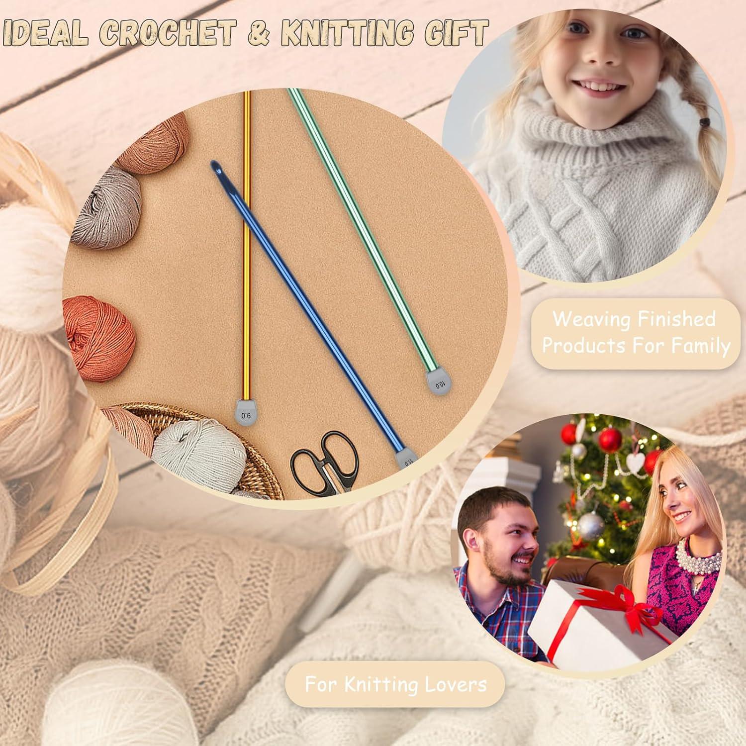 Juego de Ganchillos Tunecinos Coopay 3PCS 9mm 10mm 11mm Aluminio