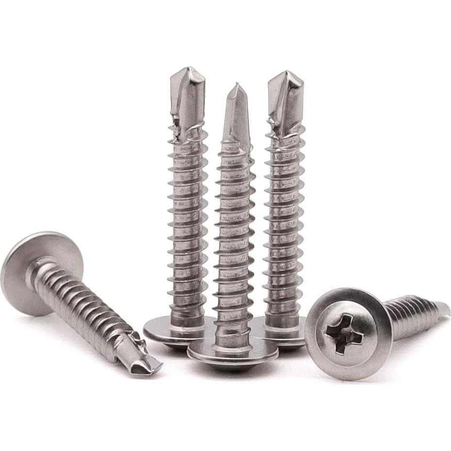 Tornillos Autoperforantes RoyceMart #8 x 25mm Acero Inoxidable 100 PCS