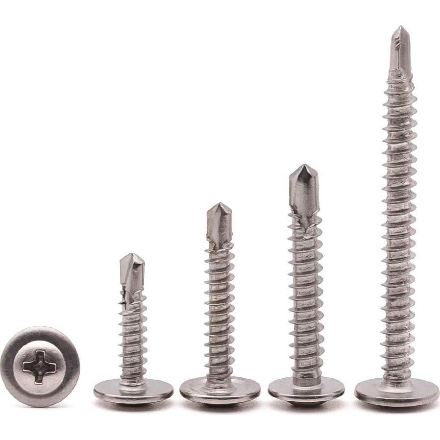 Tornillos Autoperforantes RoyceMart #8 x 25mm Acero Inoxidable 100 PCS