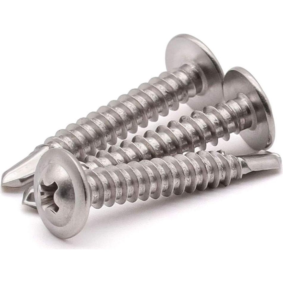 Tornillos Autoperforantes RoyceMart #8 x 25mm Acero Inoxidable 100 PCS