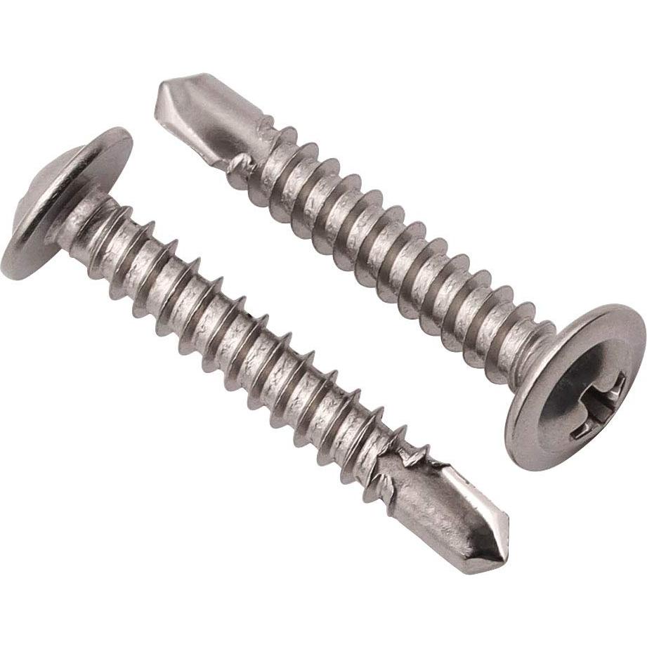 Tornillos Autoperforantes RoyceMart #8 x 25mm Acero Inoxidable 100 PCS