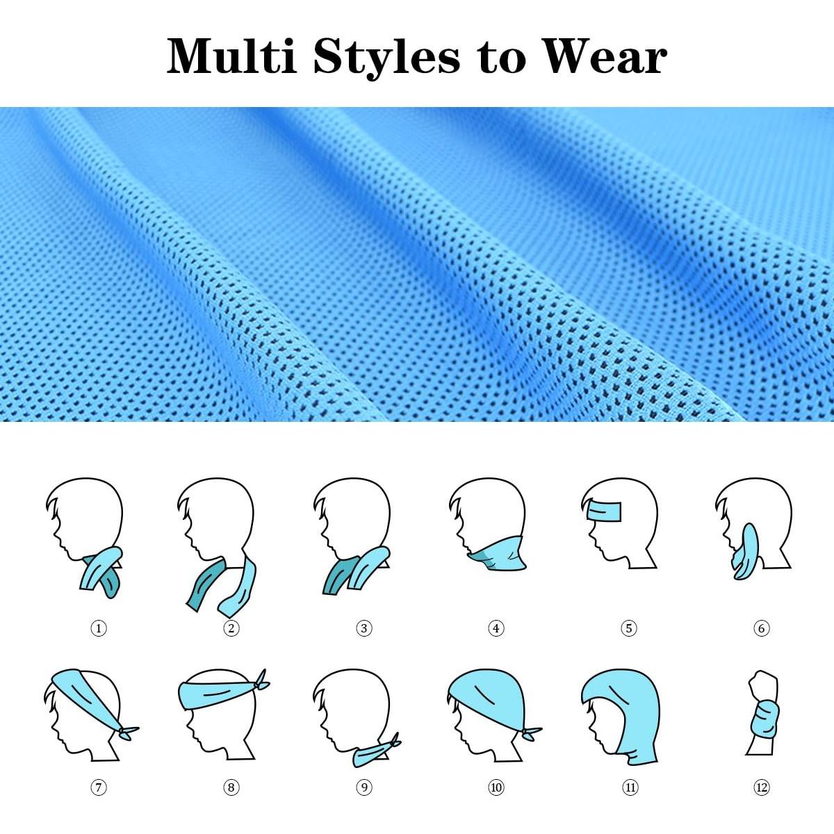 Toalla Enfriadora Vofler 6 Paquete Microfibra 101.6x30.5cm