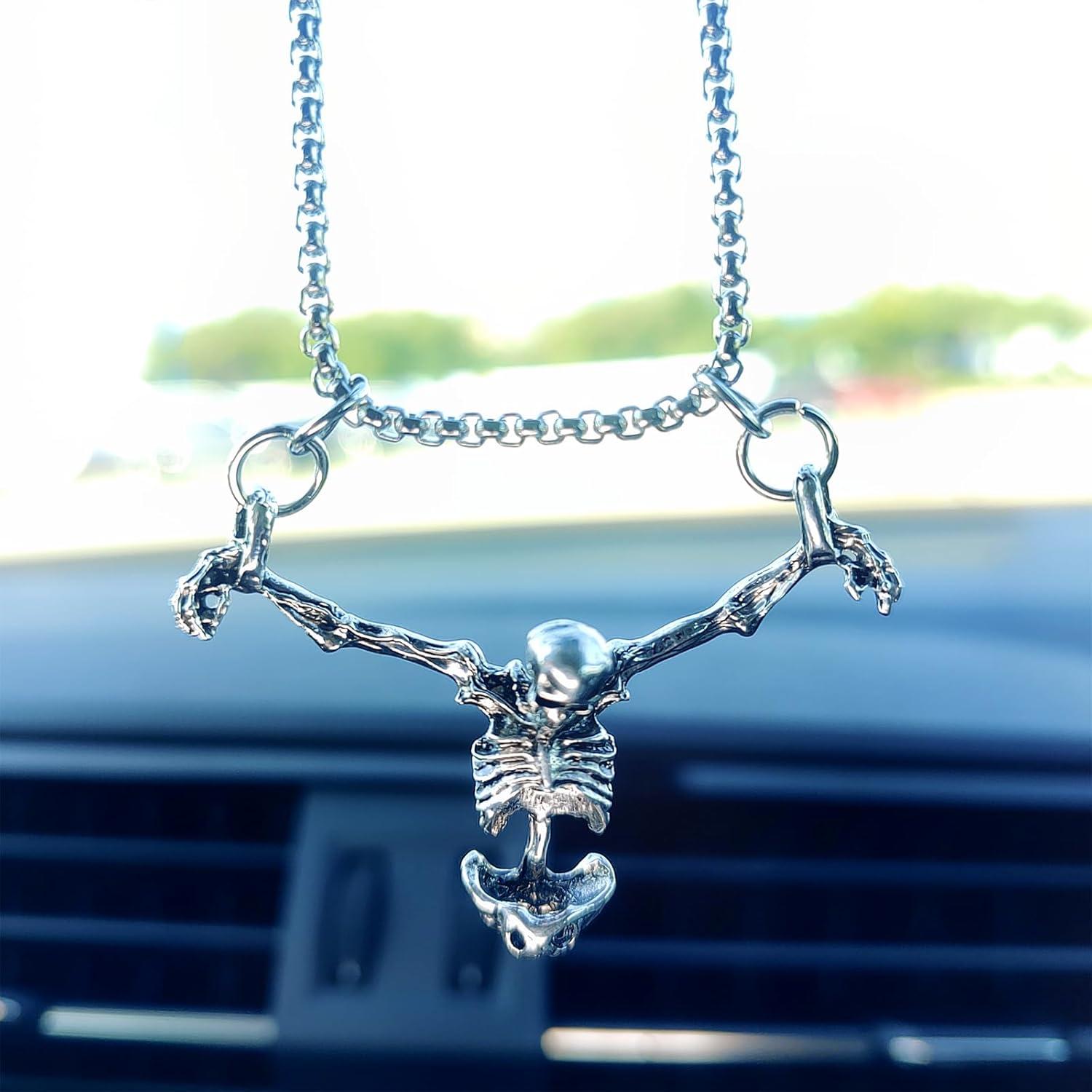 Adorno Colgante Calavera Motaney para Espejo Retrovisor