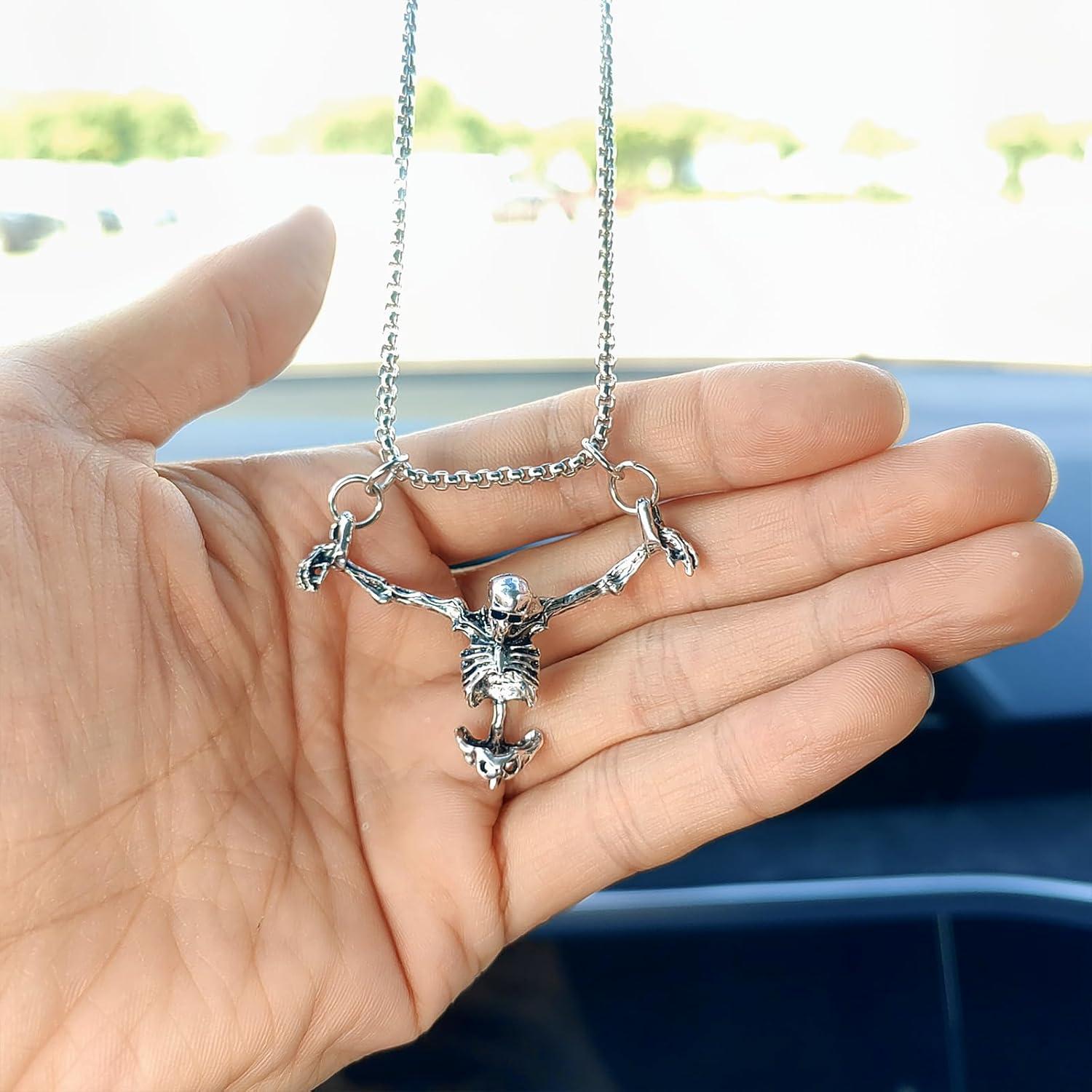 Adorno Colgante Calavera Motaney para Espejo Retrovisor