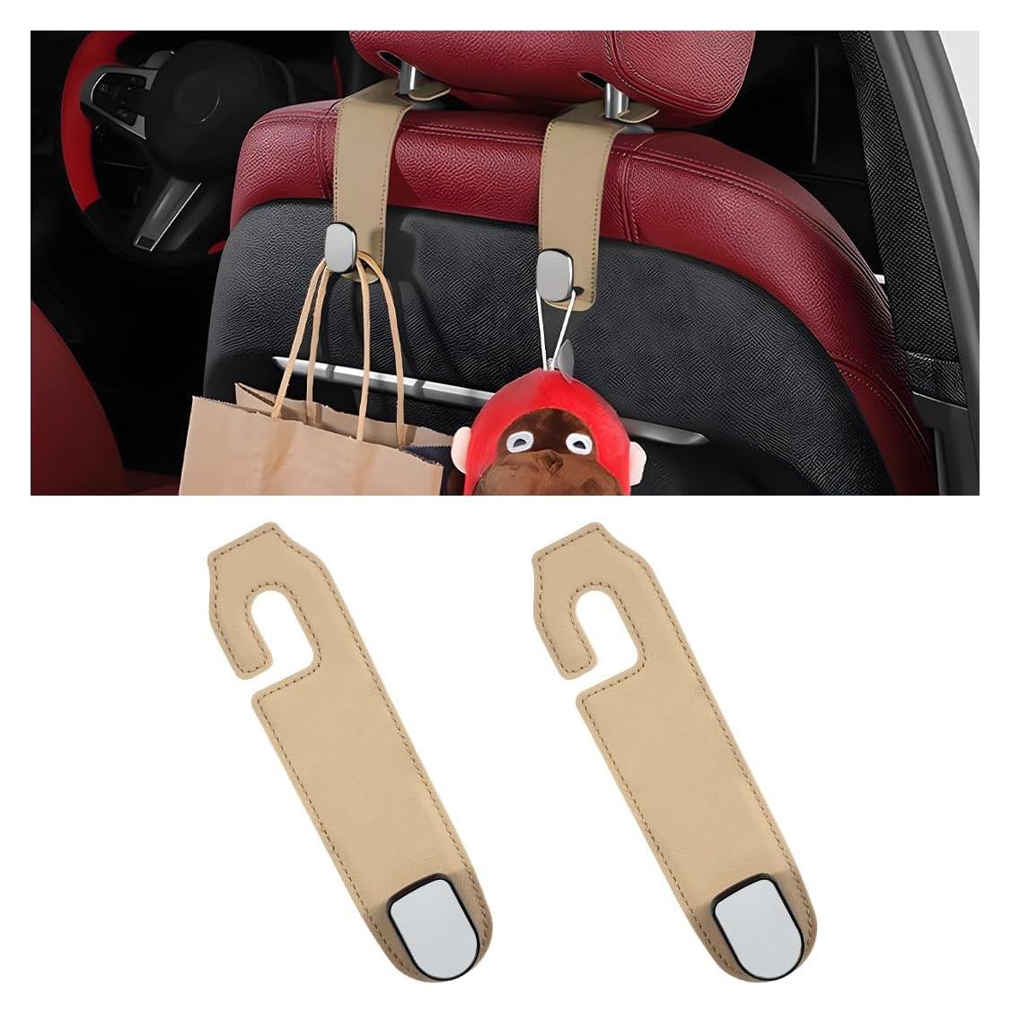 Ganchos para Reposacabezas de Auto Wevdn Beige - 2 PCS