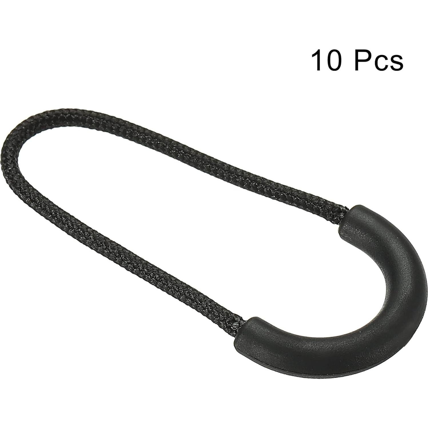 Extensores de Tiradores de Cremallera PATIKIL, Paquete de 10, Negro