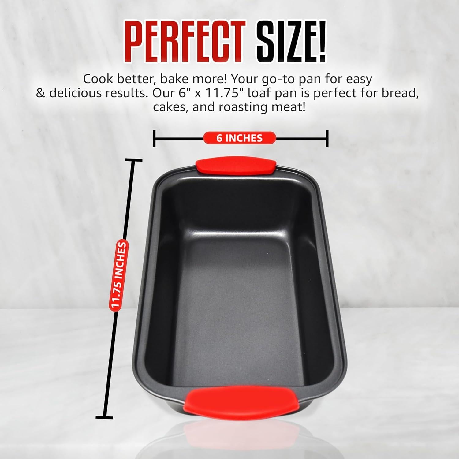 Molde para Pan Antiadherente PERLLI 29.8x15.2 cm Acero Carbono