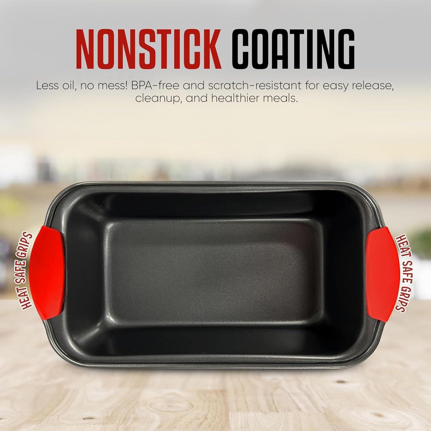 Molde para Pan Antiadherente PERLLI 29.8x15.2 cm Acero Carbono