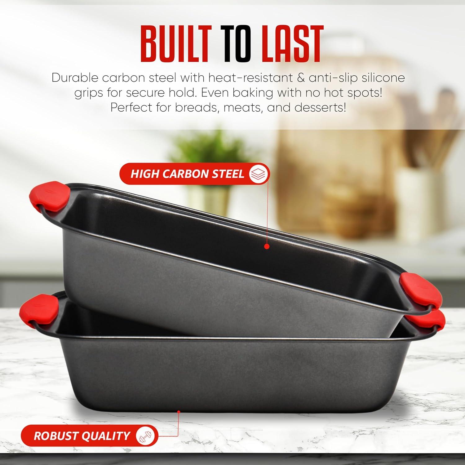 Molde para Pan Antiadherente PERLLI 29.8x15.2 cm Acero Carbono