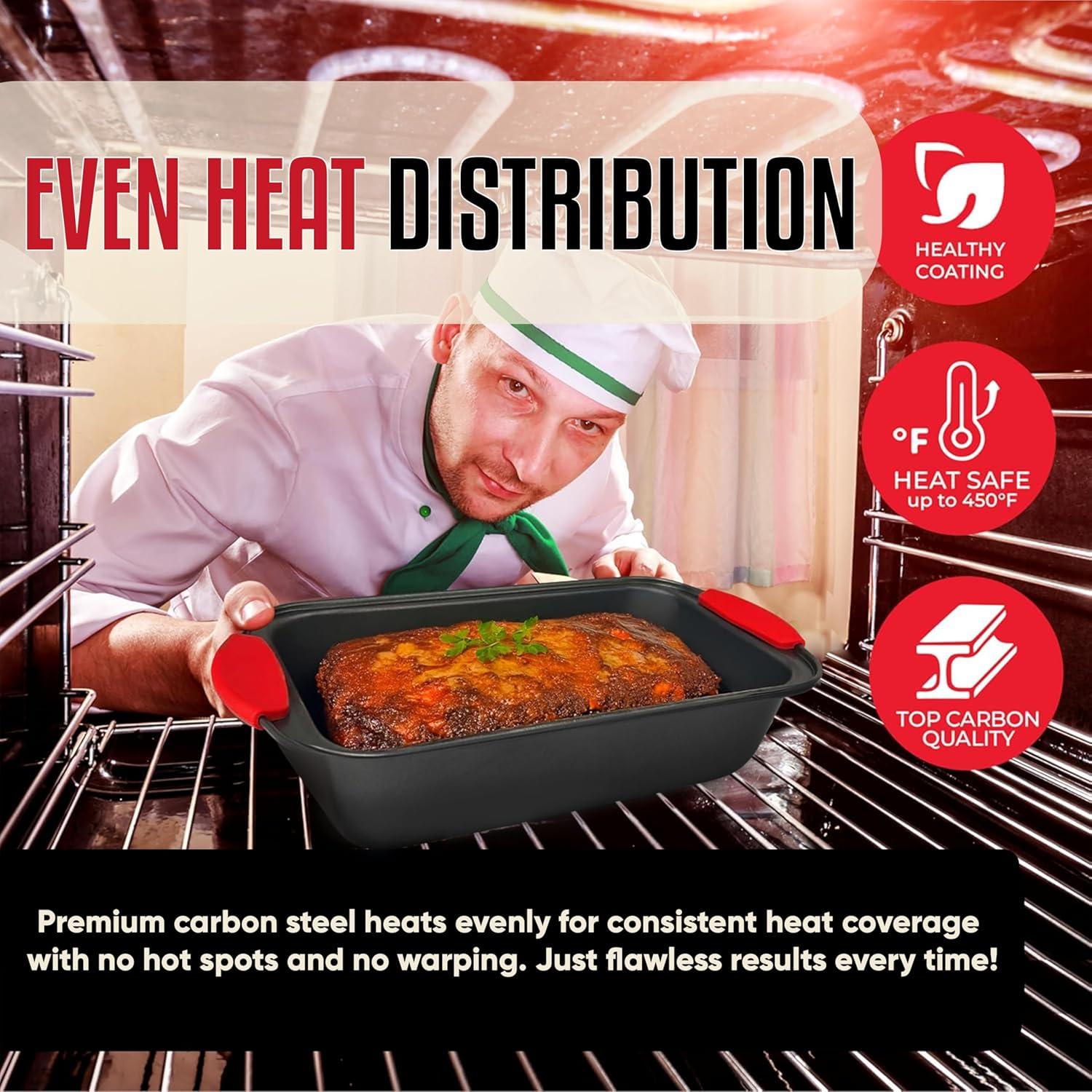 Molde para Pan Antiadherente PERLLI 29.8x15.2 cm Acero Carbono