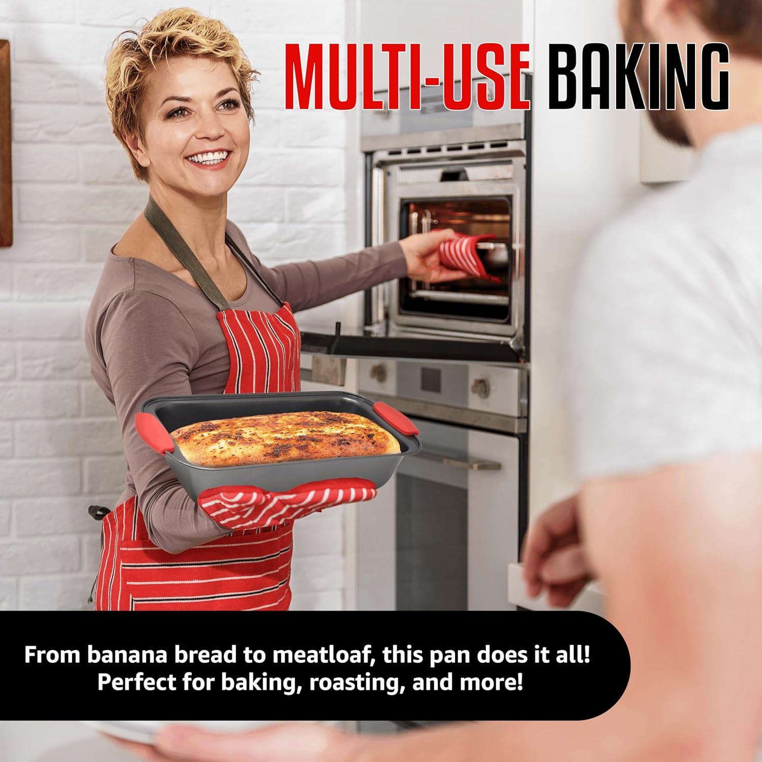 Molde para Pan Antiadherente PERLLI 29.8x15.2 cm Acero Carbono