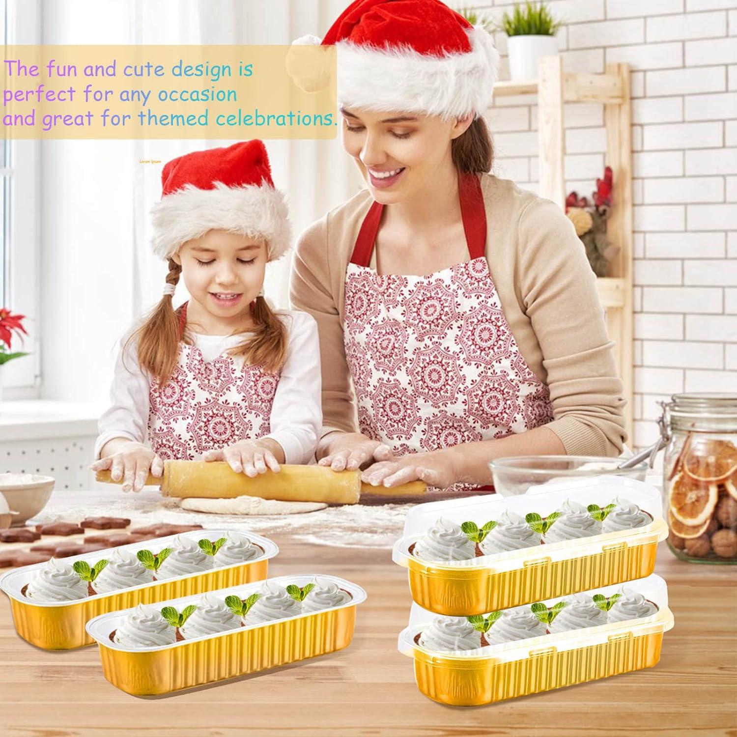 Moldes para Pasteles Mini JOYKLE con Tapas - Paquete de 50