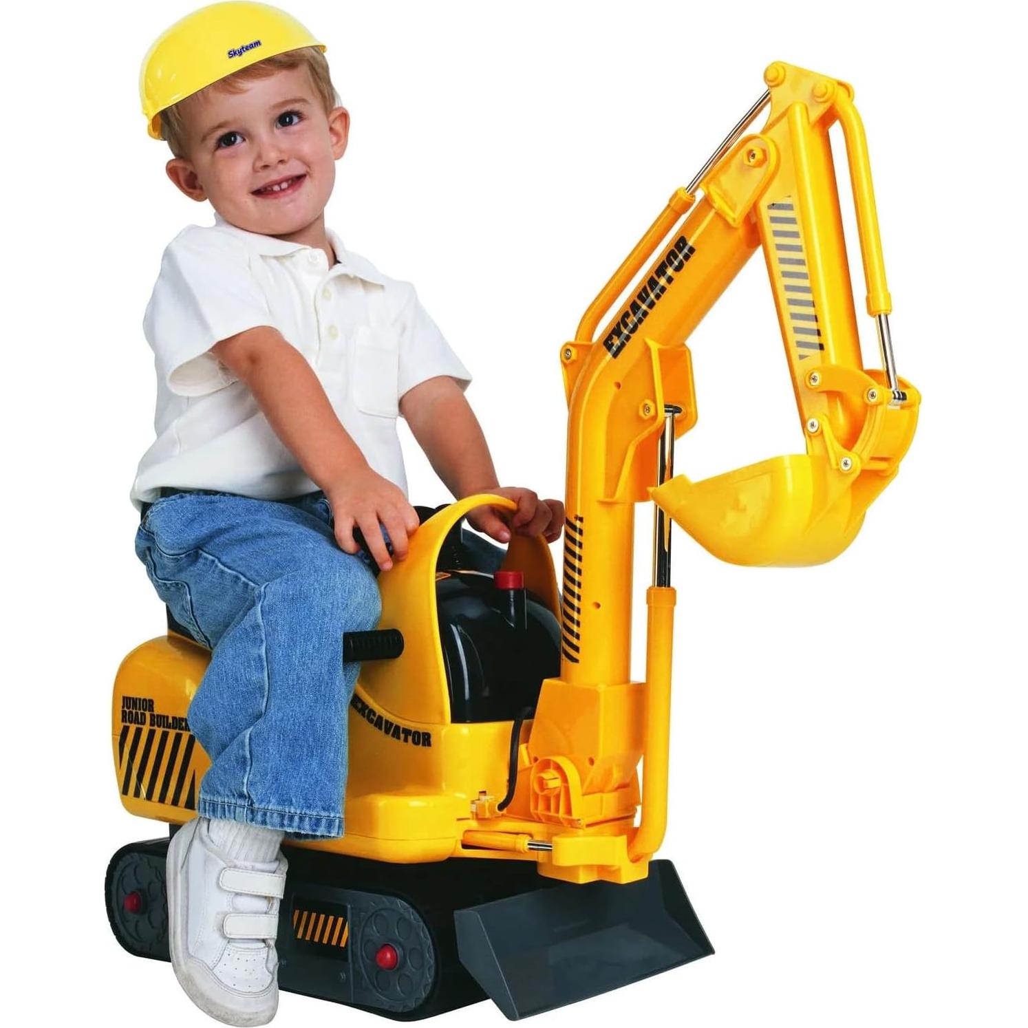 Excavadora Micro Skyteam Montable Amarillo 80x66 cm