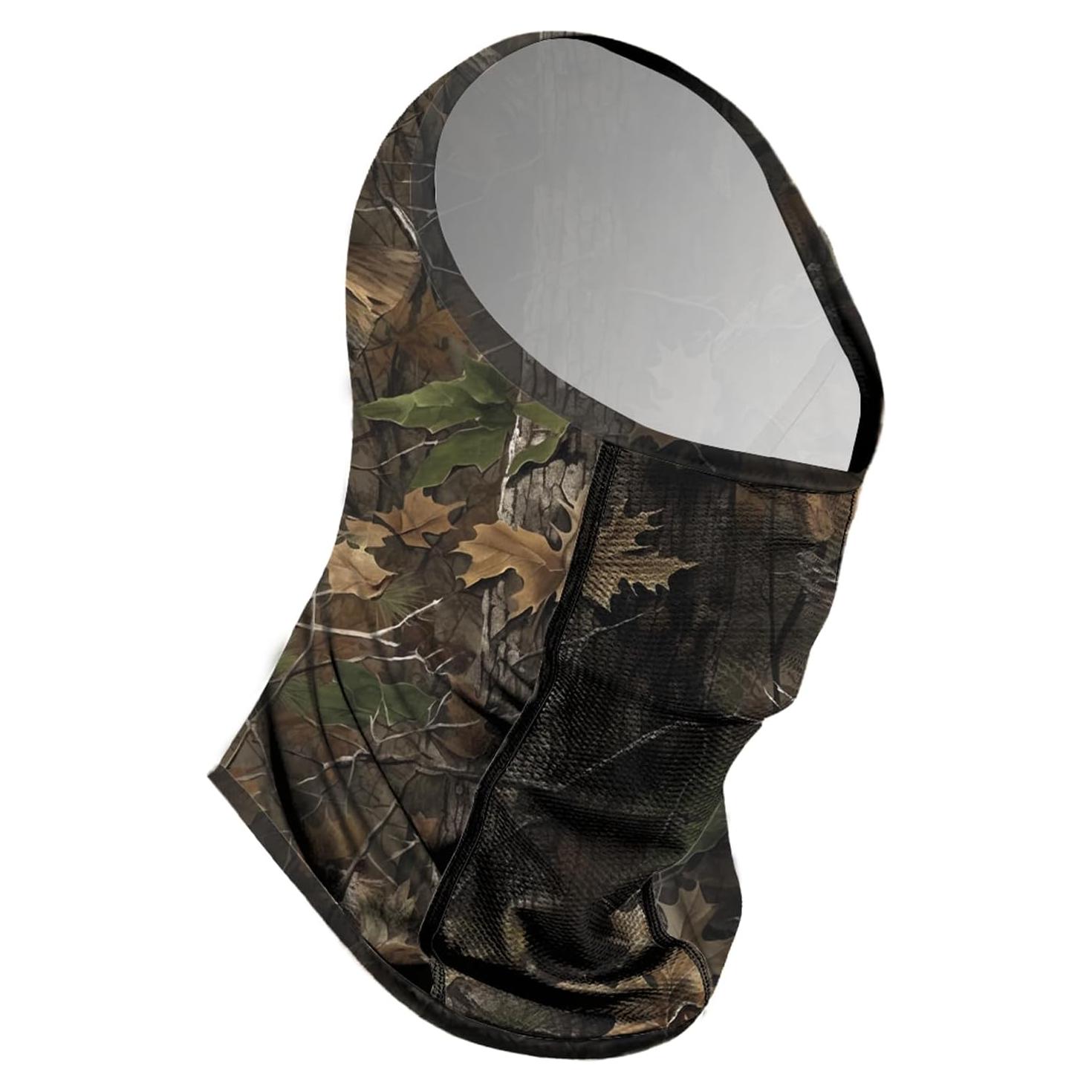 Gaiter de Cuello Transpirable UPF 50+ para Hombres - Bosque de Otoño