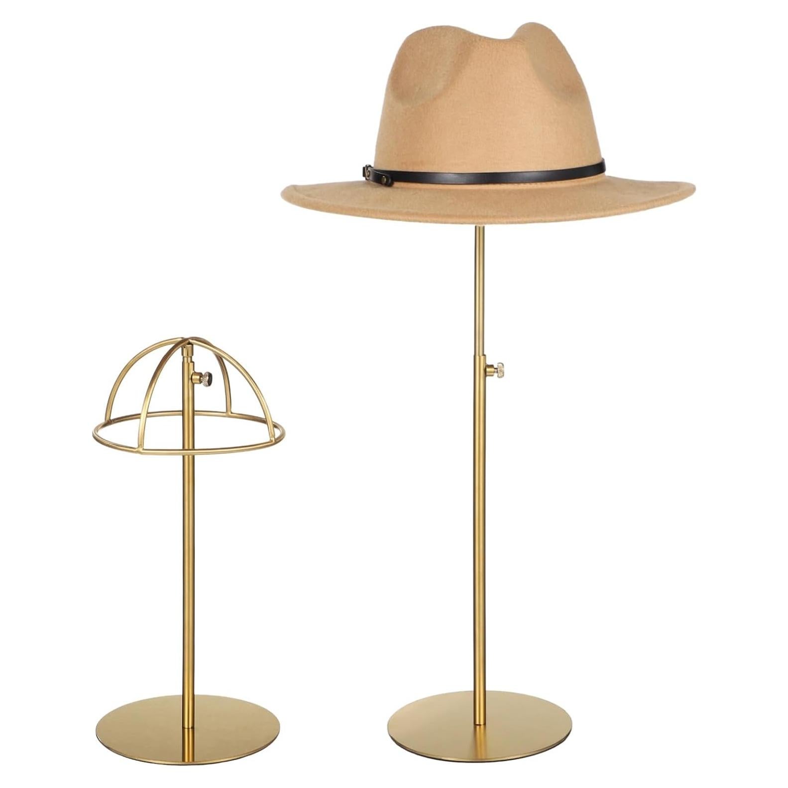 Soportes Ajustables para Sombreros OMISTAR 2 PCS Acero Inoxidable Dorado