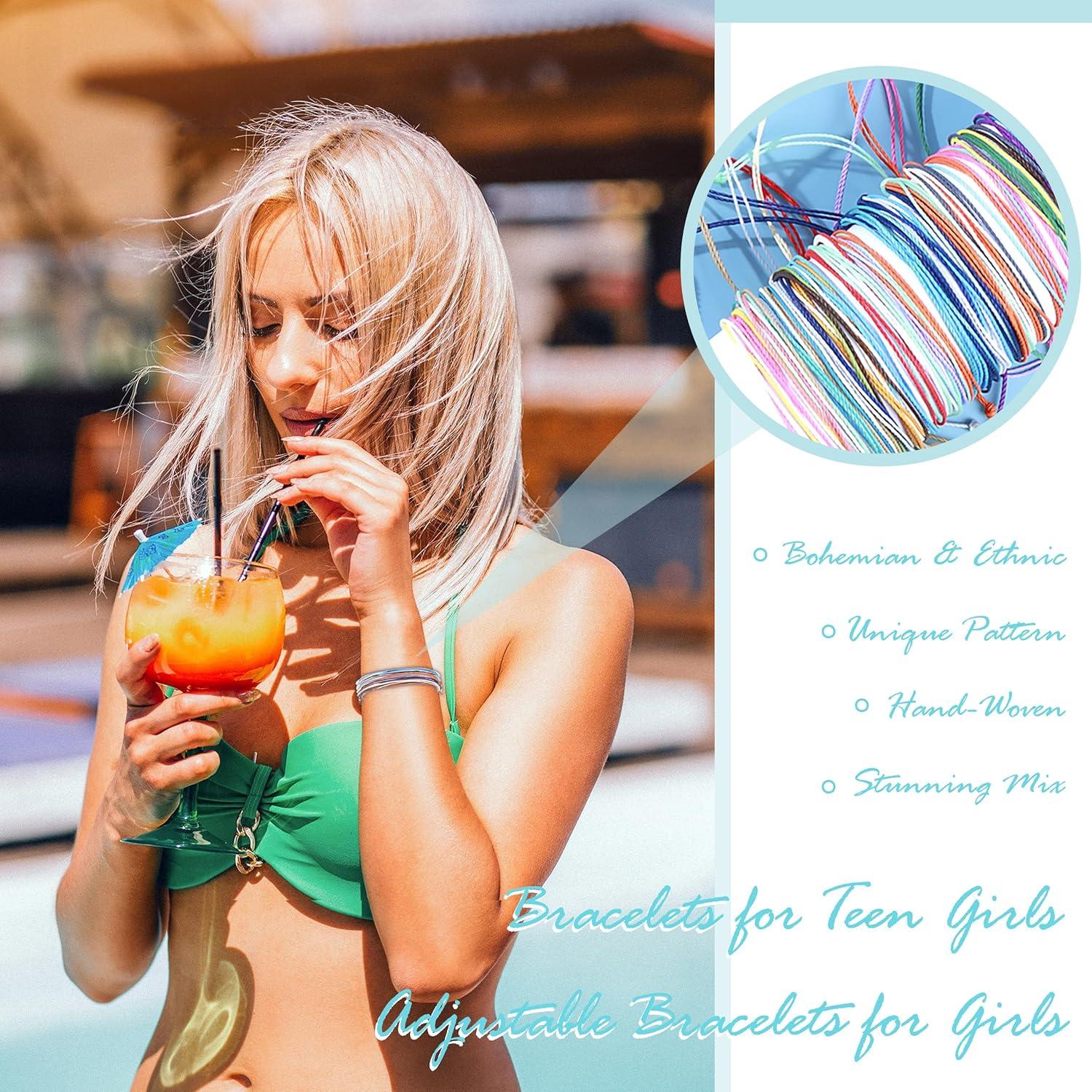 Pulseras de Cuerda Surferas para Mujeres - Long Tiantian - Ajustables