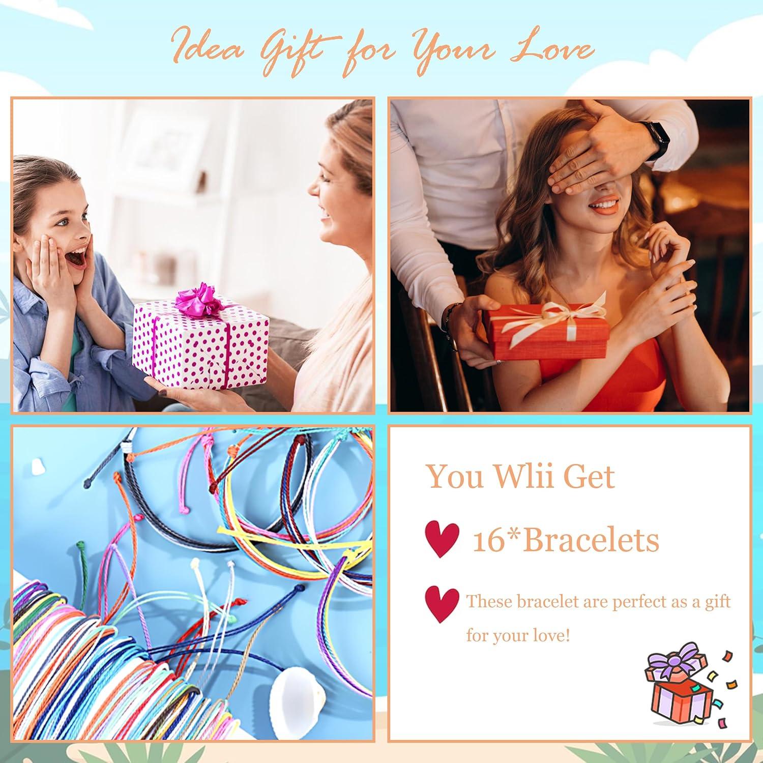 Pulseras de Cuerda Surferas para Mujeres - Long Tiantian - Ajustables