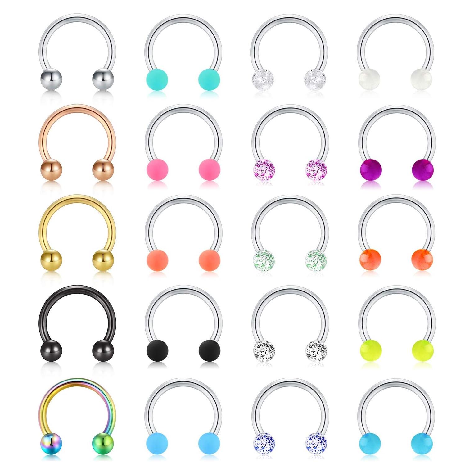 Aro de Septum Mayhoop 16G Acero Inoxidable 8mm Hipoalergénico