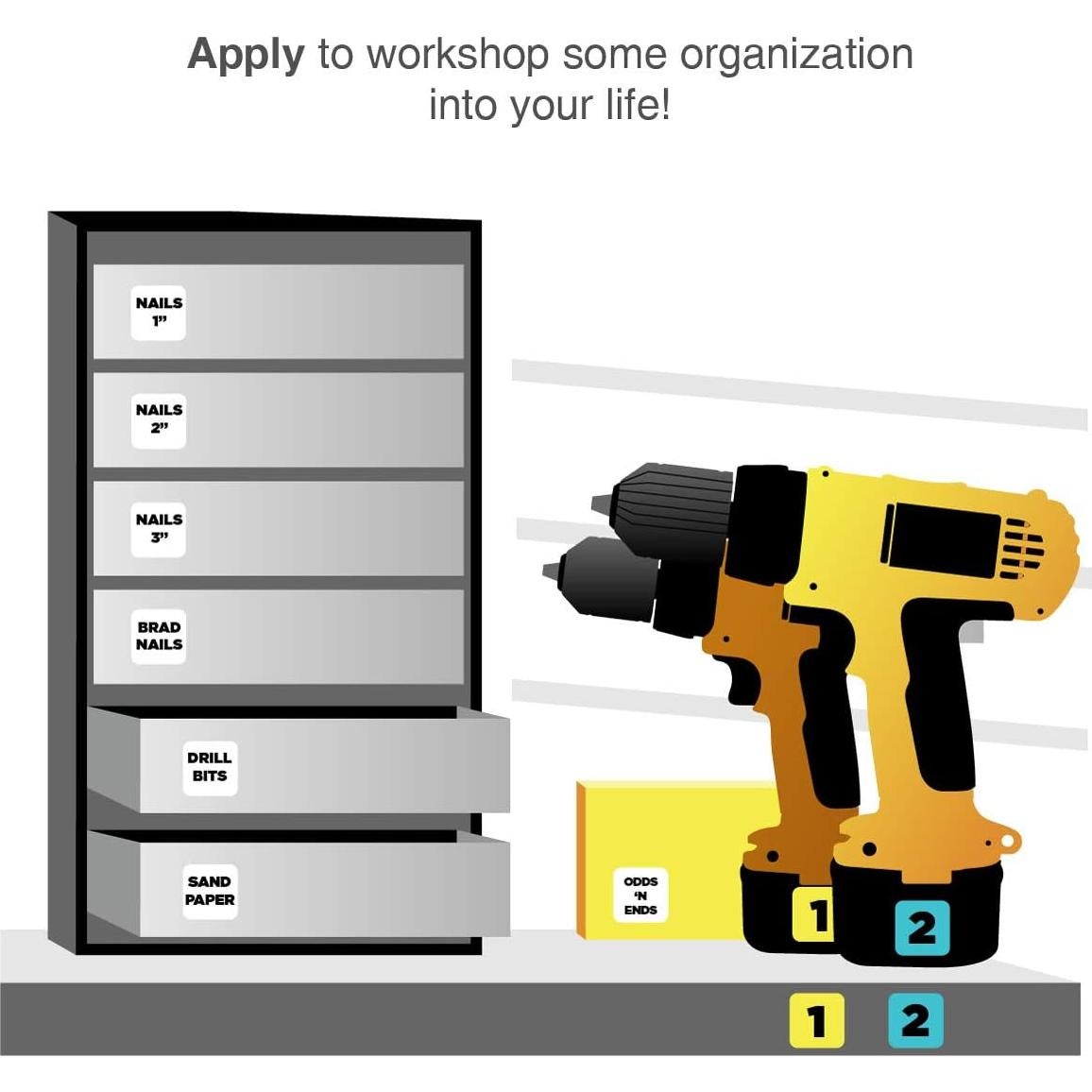 Etiquetas Imprimibles ChromaLabel 1x1" (2.54x2.54 cm) - 63 Stickers