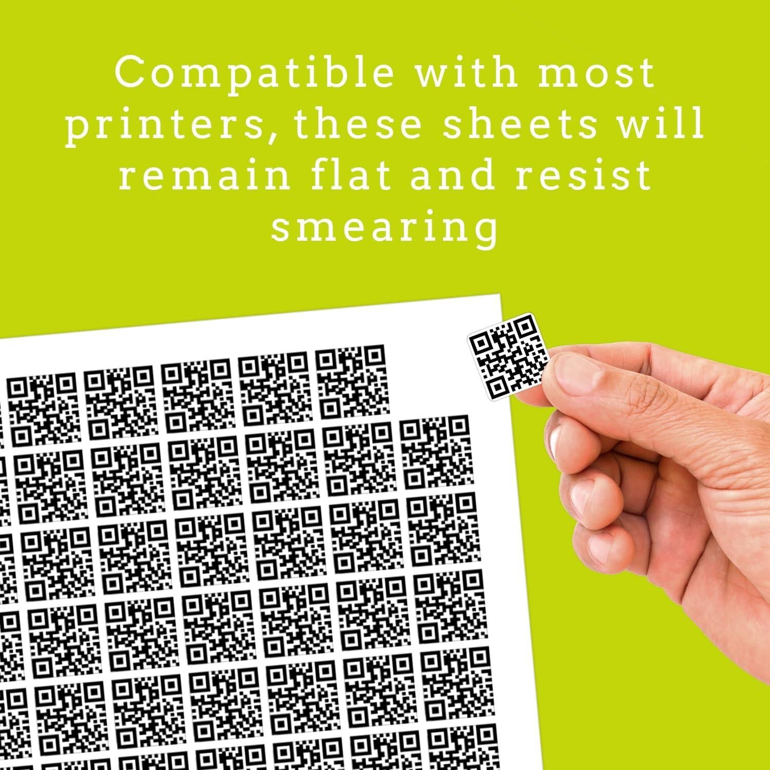 Etiquetas Imprimibles ChromaLabel 1x1" (2.54x2.54 cm) - 63 Stickers