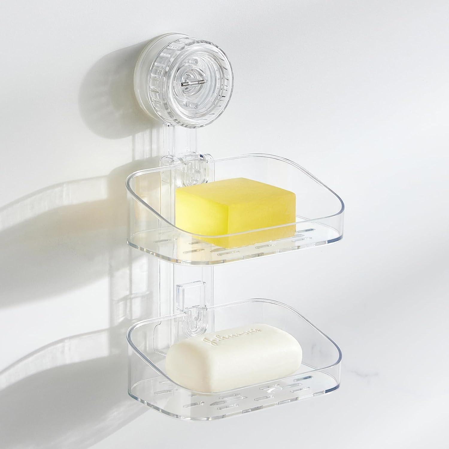 Soporte de Jabón DEEIF Transparente para Ducha con Ventosa