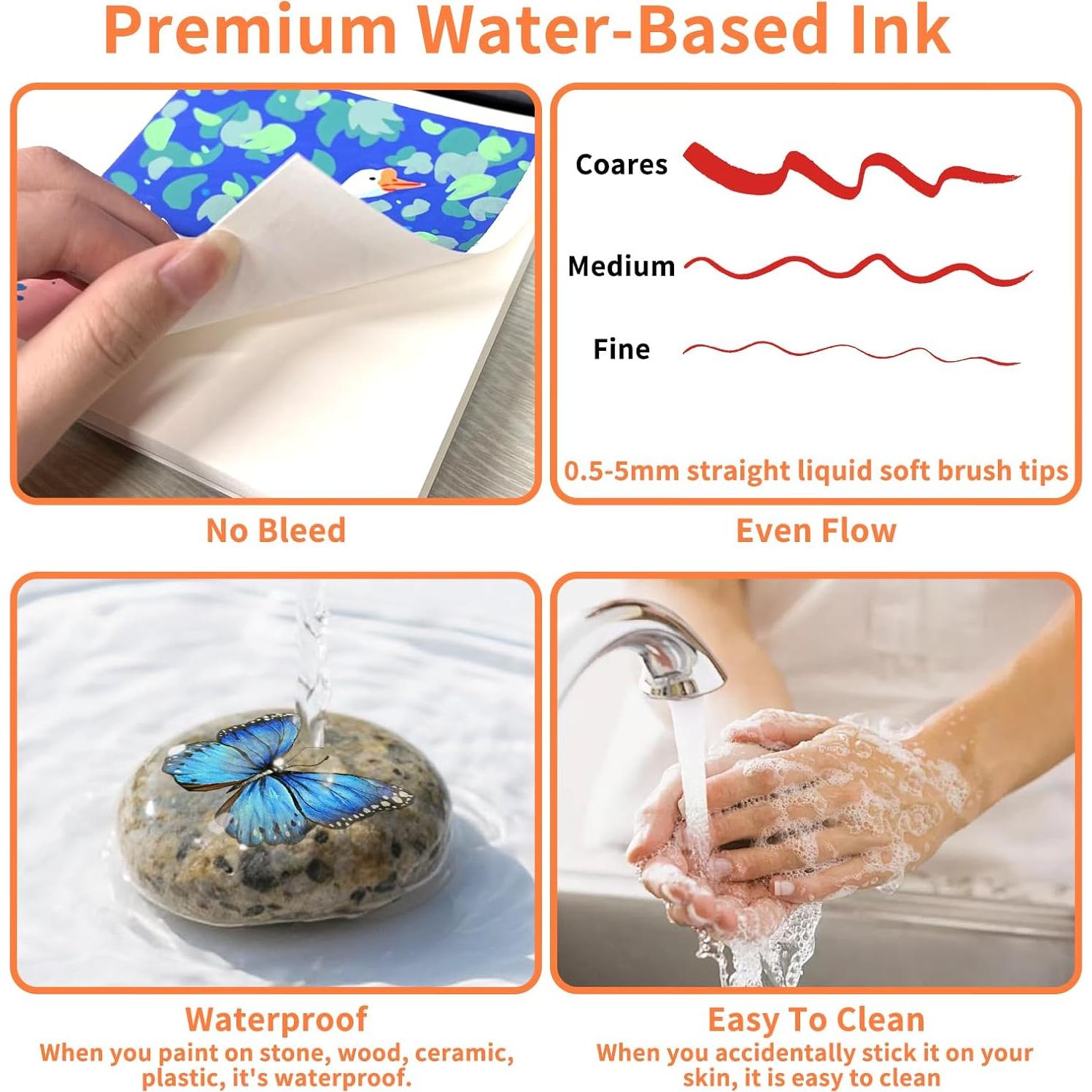 Set de 120 Marcadores de Pintura Acrílica TECADA Multicolor