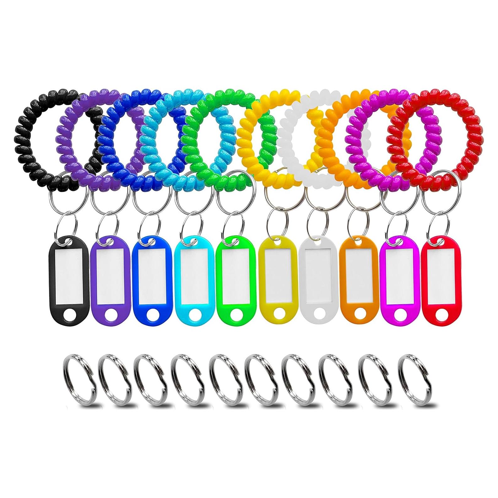 Etiquetas de Llave HoAoOo con Llavero de Muñeca - 10 Colores