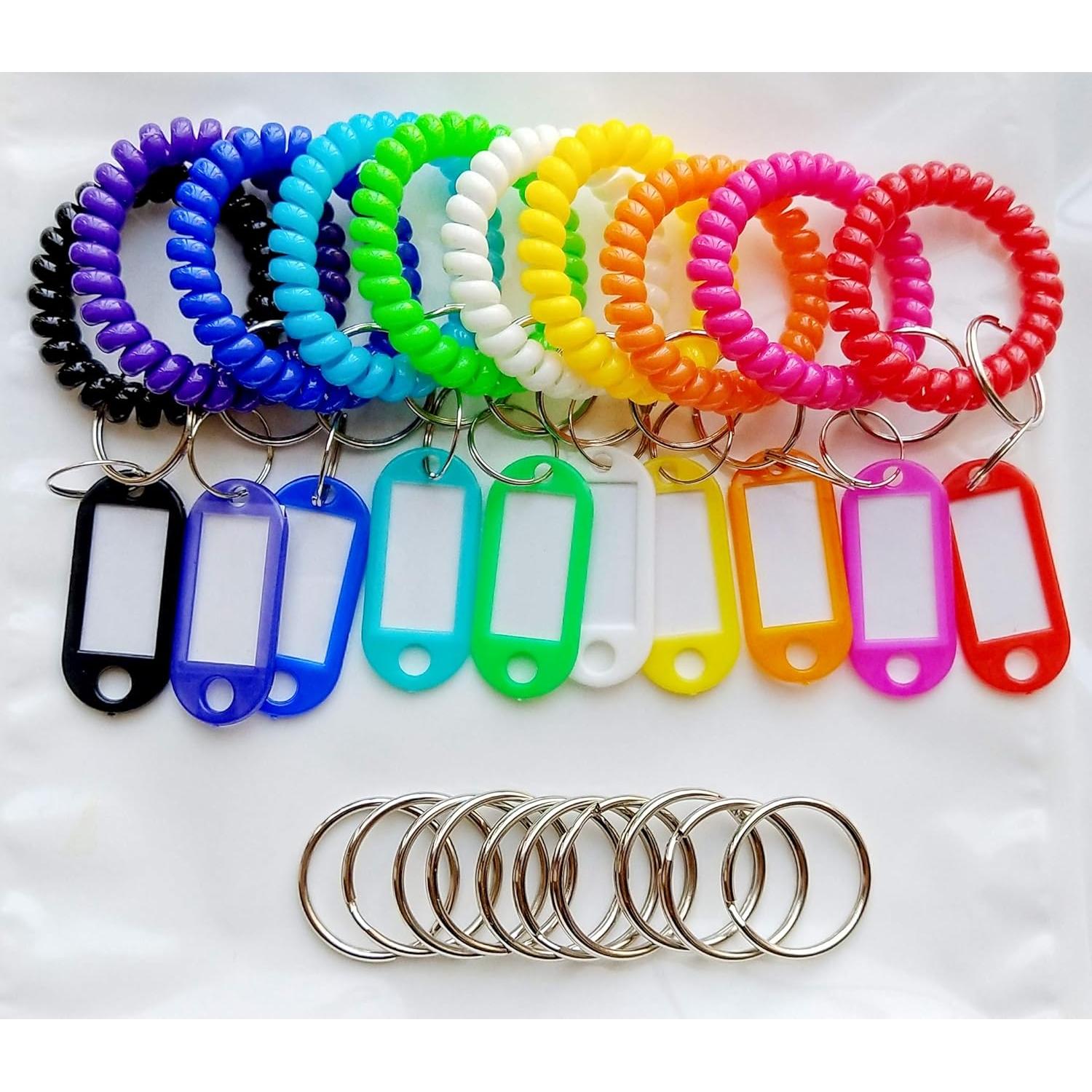 Etiquetas de Llave HoAoOo con Llavero de Muñeca - 10 Colores