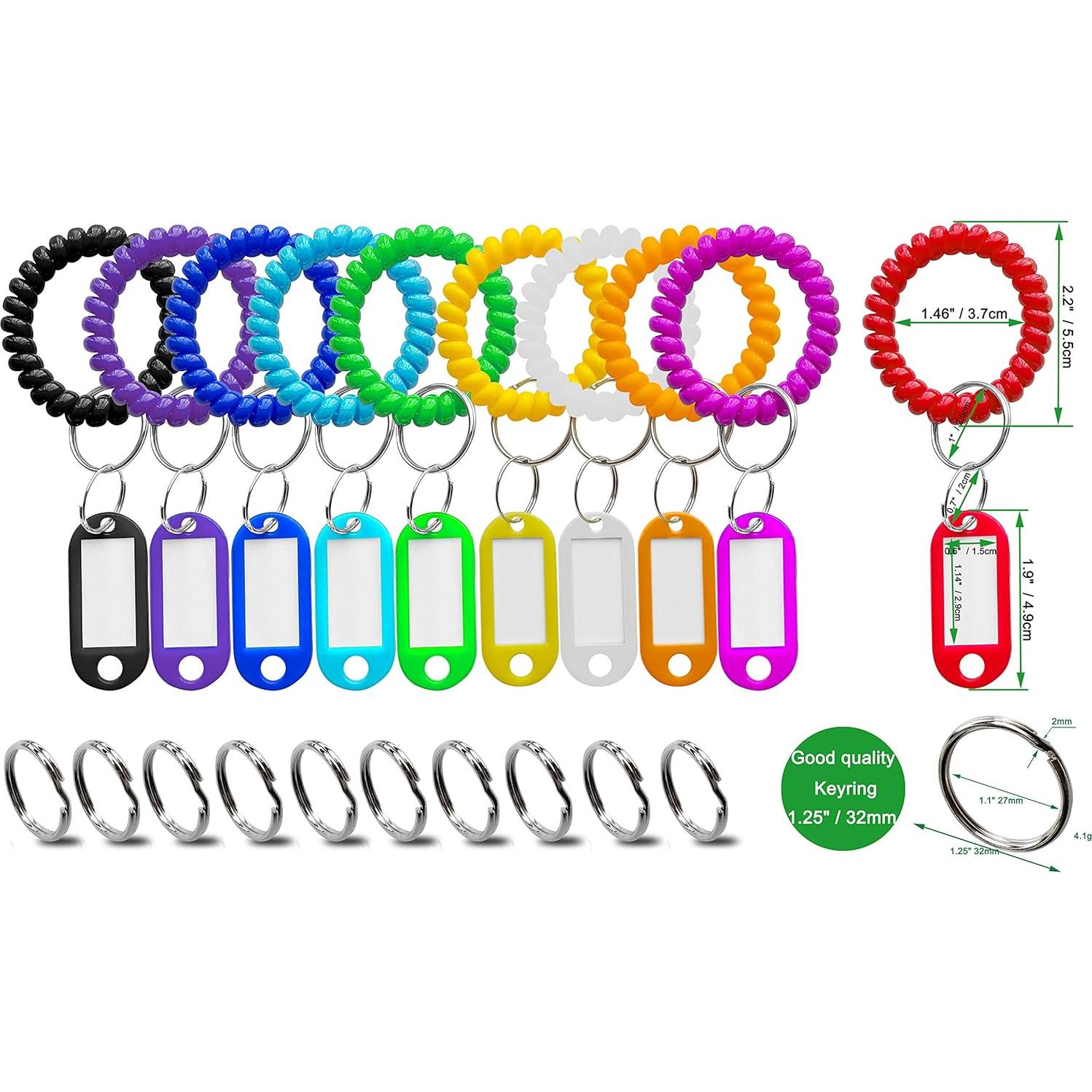 Etiquetas de Llave HoAoOo con Llavero de Muñeca - 10 Colores