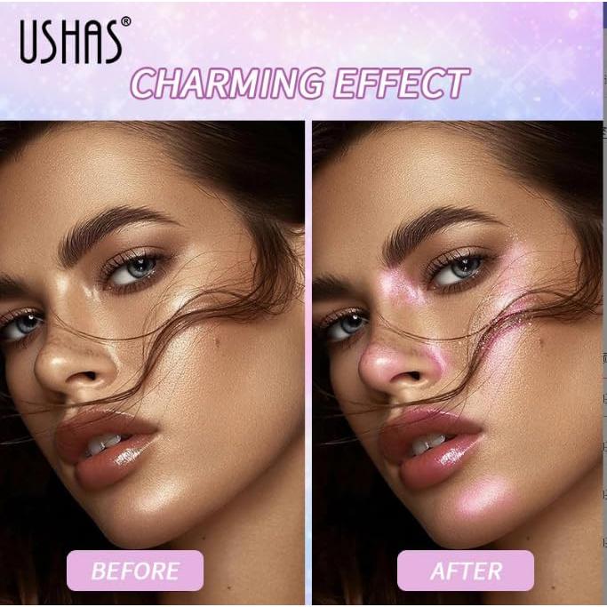 Spray de Brillo Corporal USHAS 105.2 ml - Secado Rápido para Maquillaje