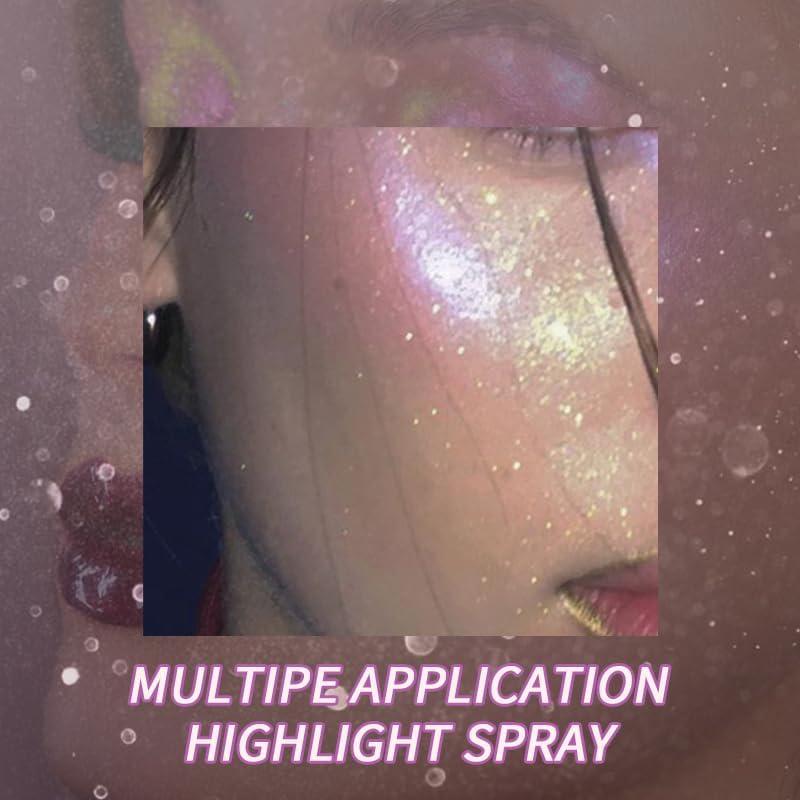 Spray de Brillo Corporal USHAS 105.2 ml - Secado Rápido para Maquillaje