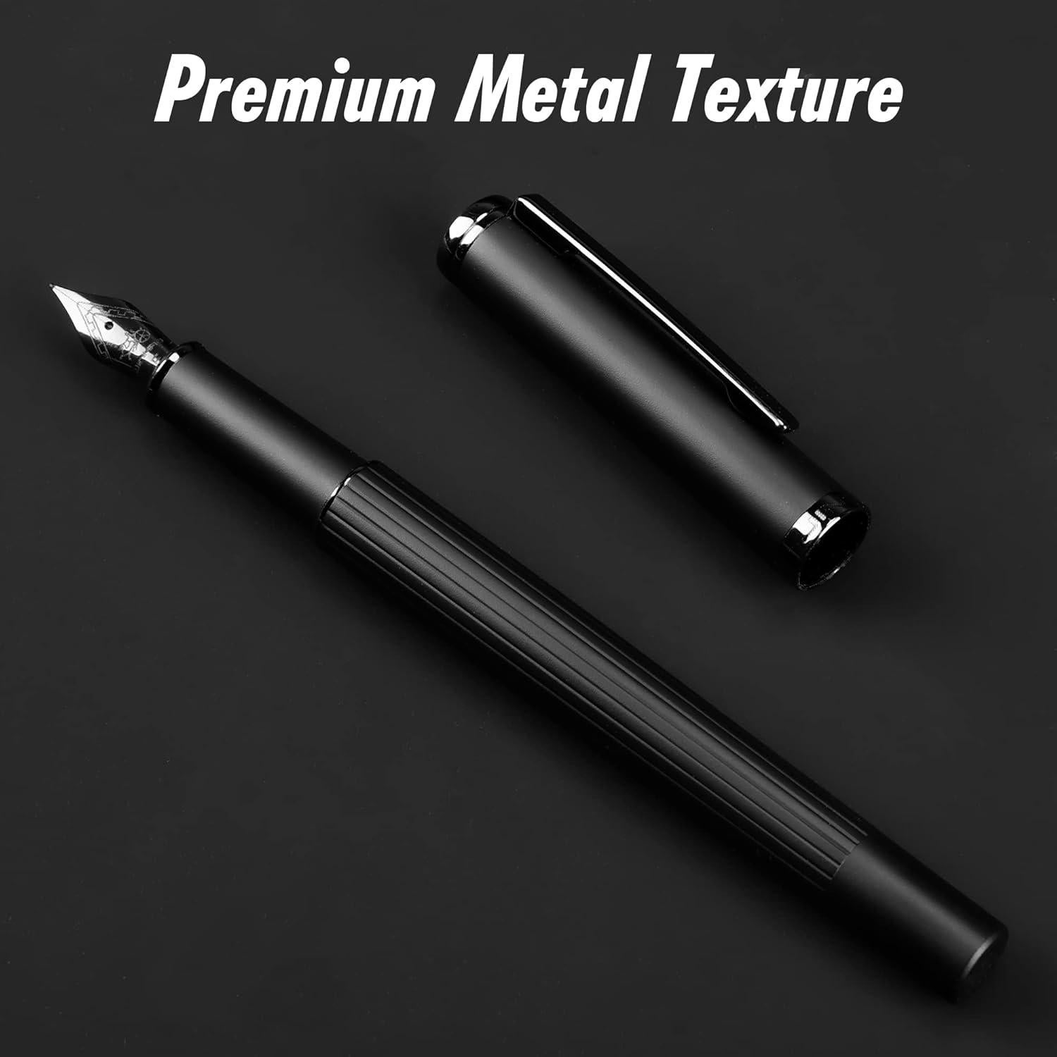 Pluma Fuente JINHAO Punta Extra Fina con Cartuchos y Convertidor