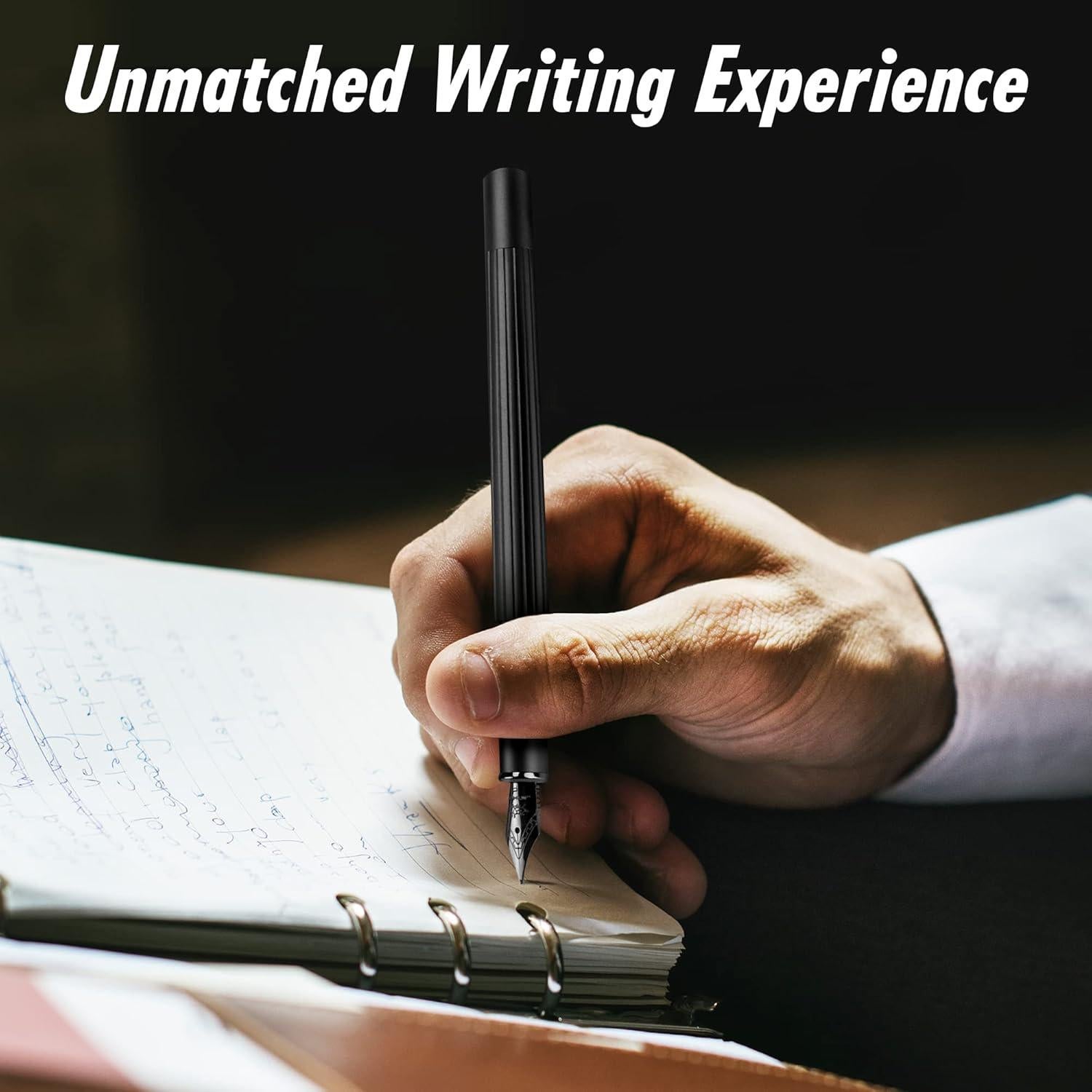 Pluma Fuente JINHAO Punta Extra Fina con Cartuchos y Convertidor