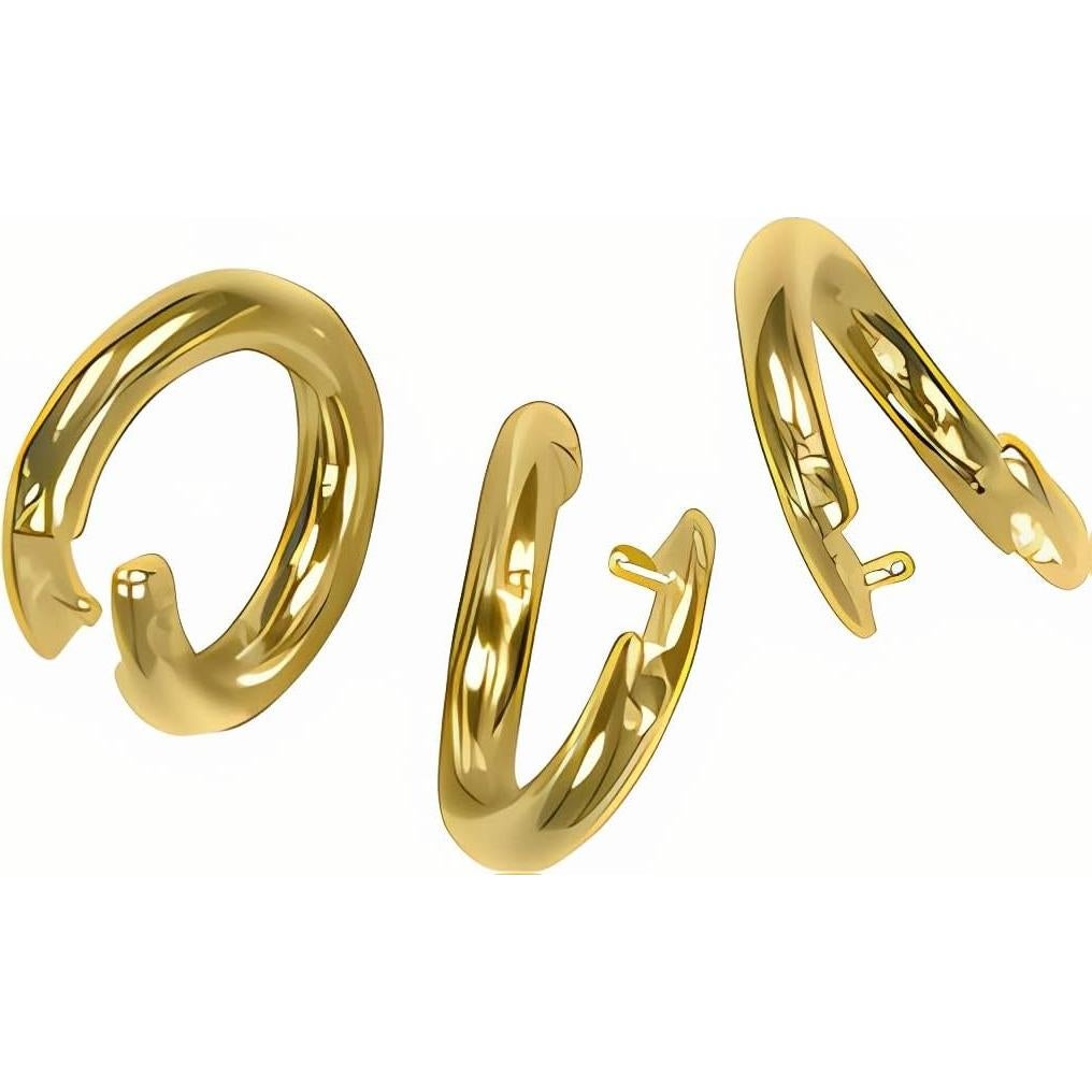 Anillas de Cierre Redondas uGems 14KGP Plata Esterlina 8mm (3 Pzas)