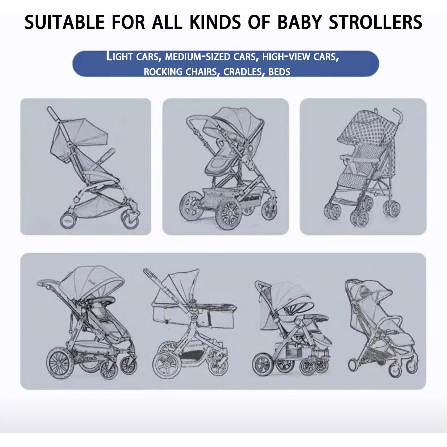 Red Mosquito para Cochecito Vakerga 2Pack Ajuste Universal