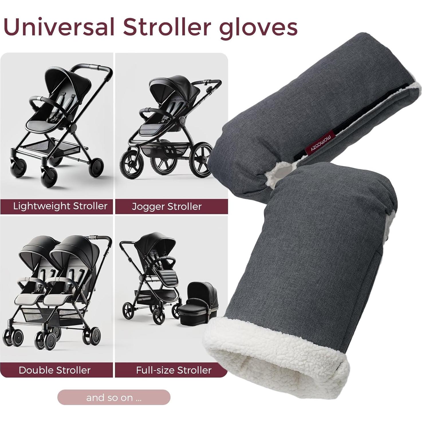 Guantes para Cochecito Momcozy GV001 | Mitones Universales Impermeables