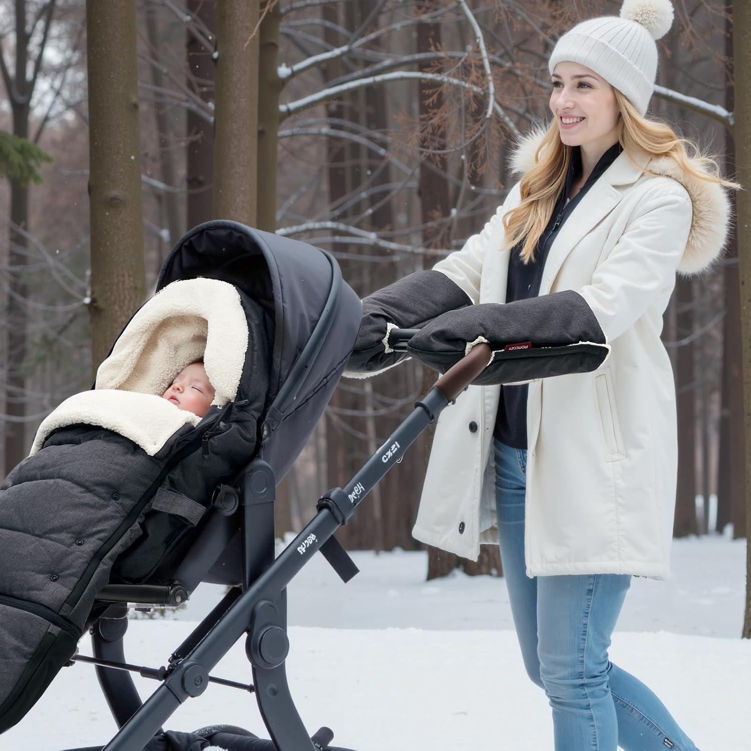 Guantes para Cochecito Momcozy GV001 | Mitones Universales Impermeables