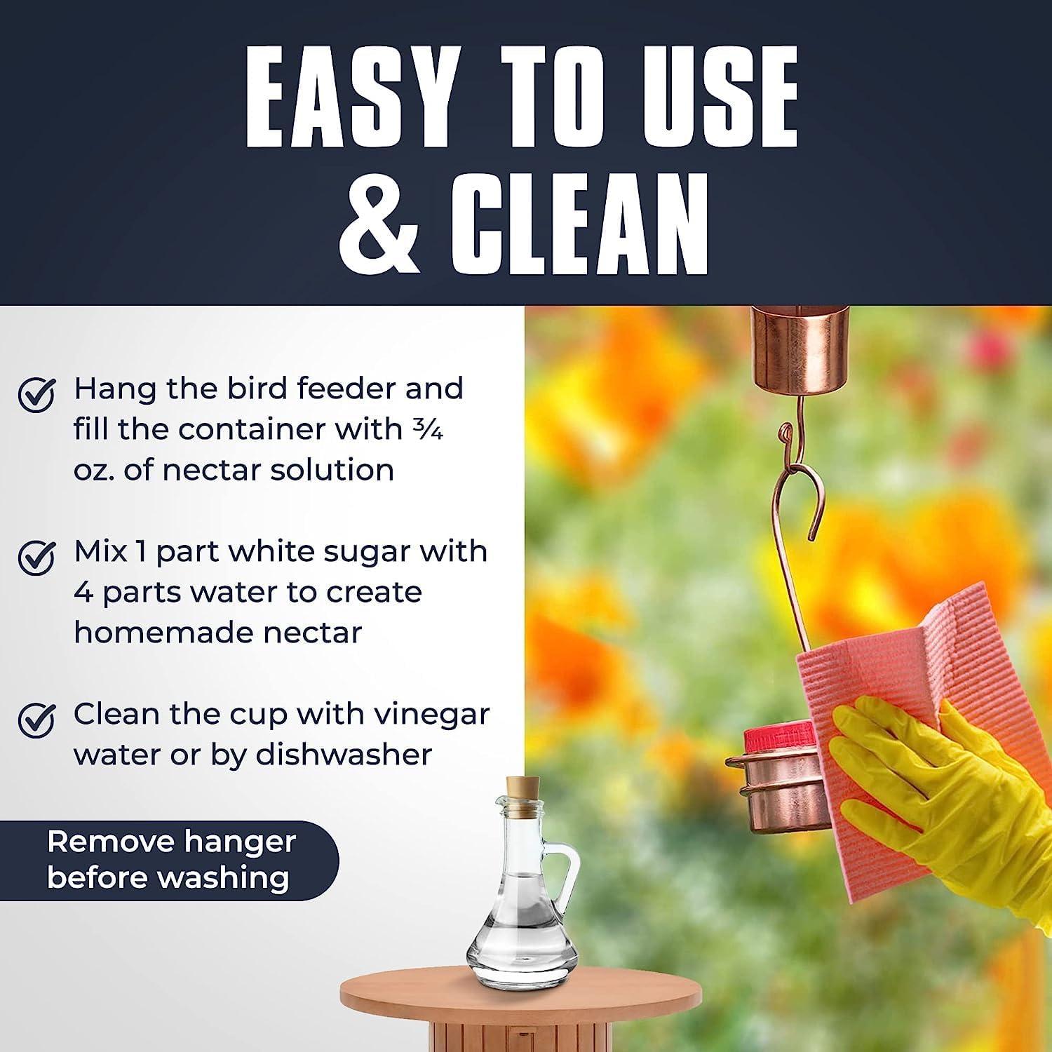 Alimentador de Colibríes Colgante de Cobre Monarch Abode - Paquete de 2