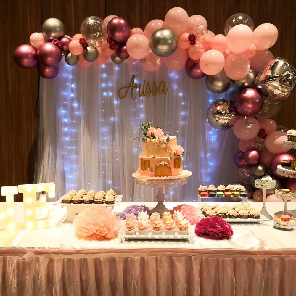 KICNIC Kit de Tiras de Arco de Globos 10m + 200 Puntos Adhesivos