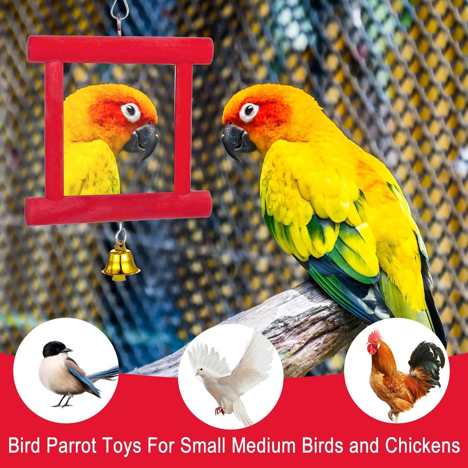 Juego de Juguetes para Gallinas Lnngub - Espejo y Piedras Molienda