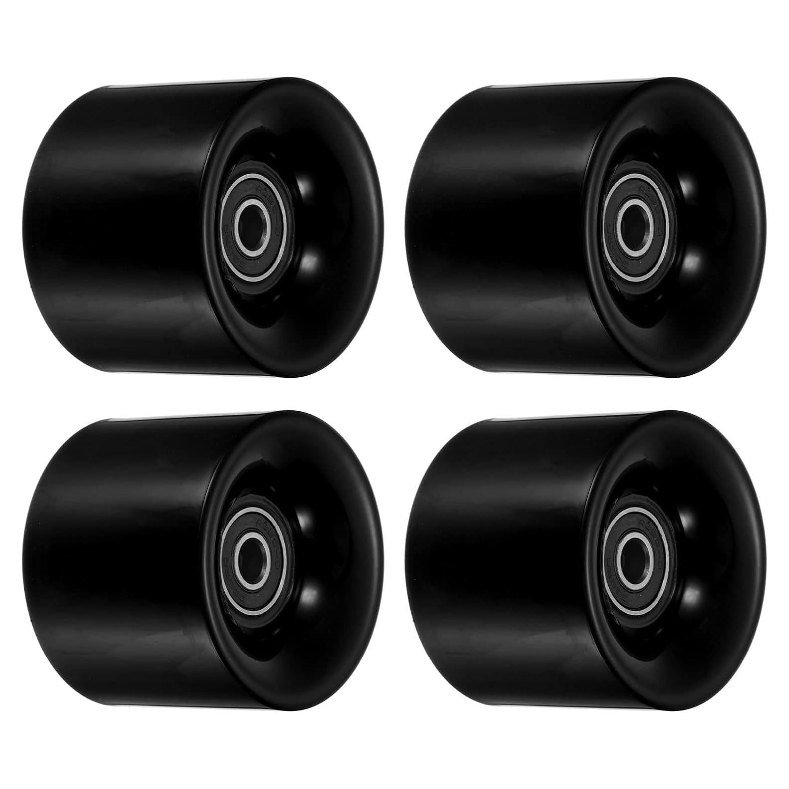 Ruedas de Longboard PATIKIL 45x60mm PU 80A Negras ABEC-9