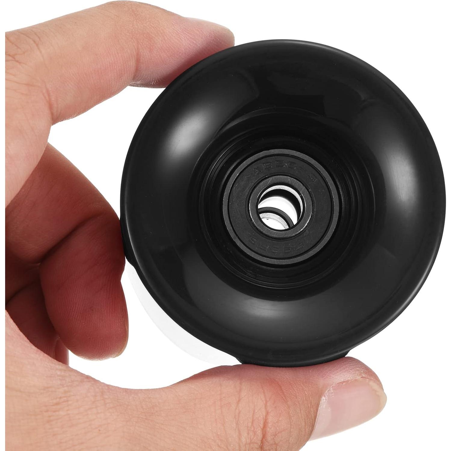 Ruedas de Longboard PATIKIL 45x60mm PU 80A Negras ABEC-9