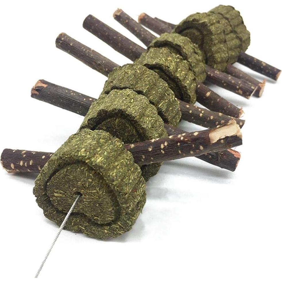 Juguetes de Masticar para Conejos PeSandy - Heno Timothy y Madera