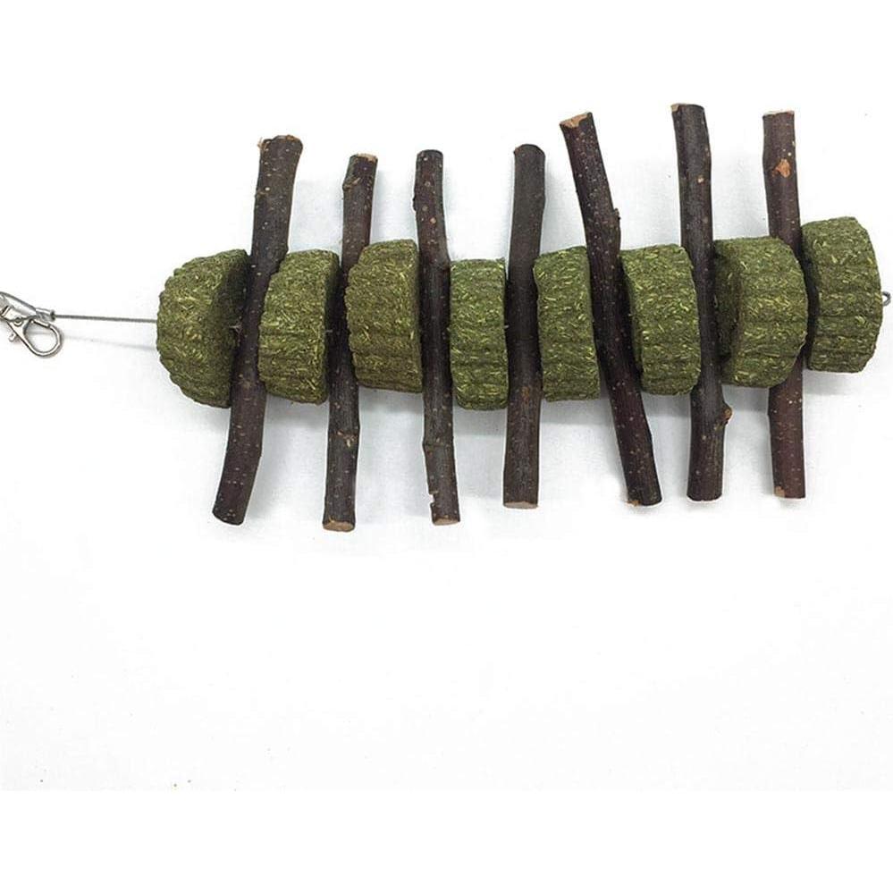 Juguetes de Masticar para Conejos PeSandy - Heno Timothy y Madera