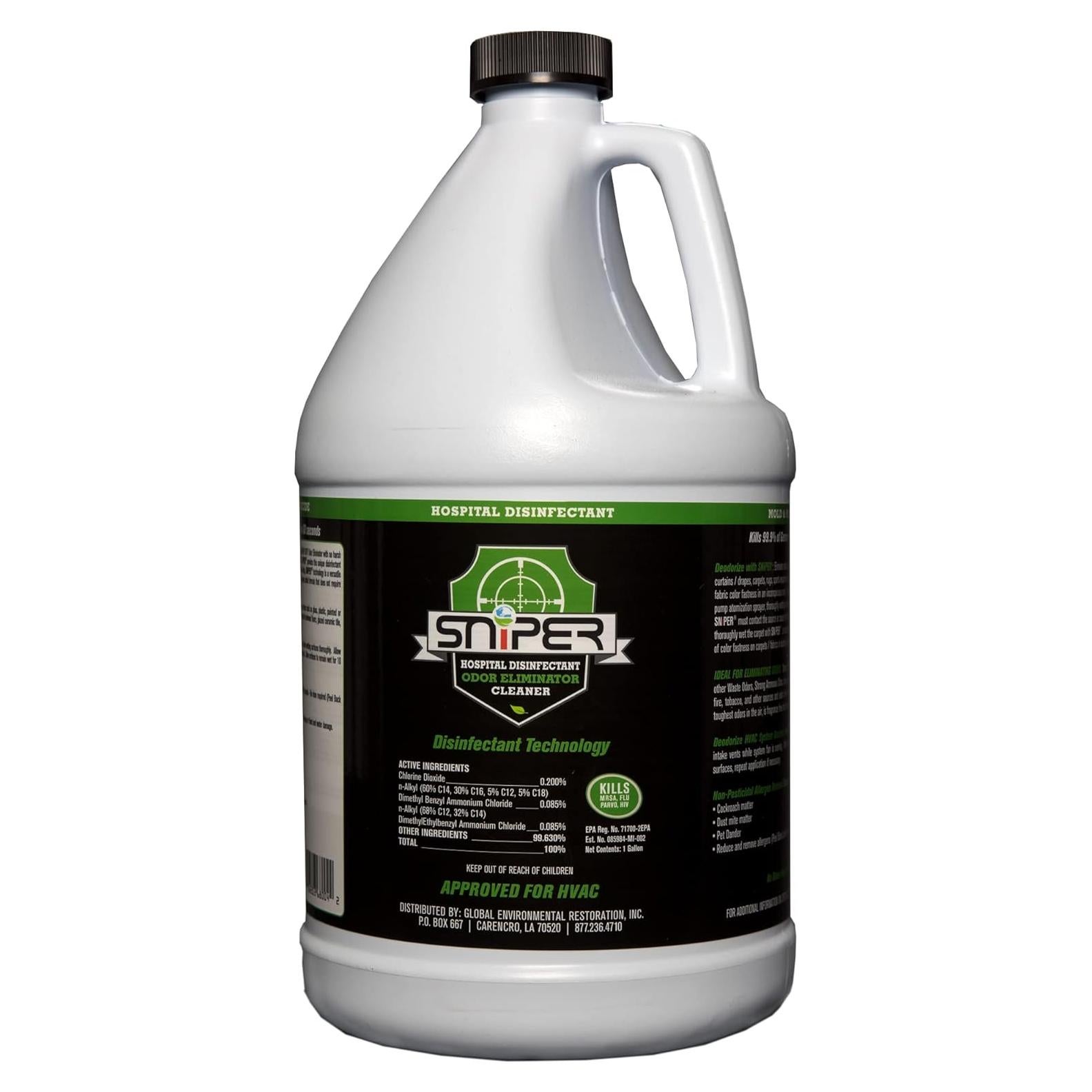 Desinfectante Multiusos SNiPER 3.63 kg, Eliminador de Olores