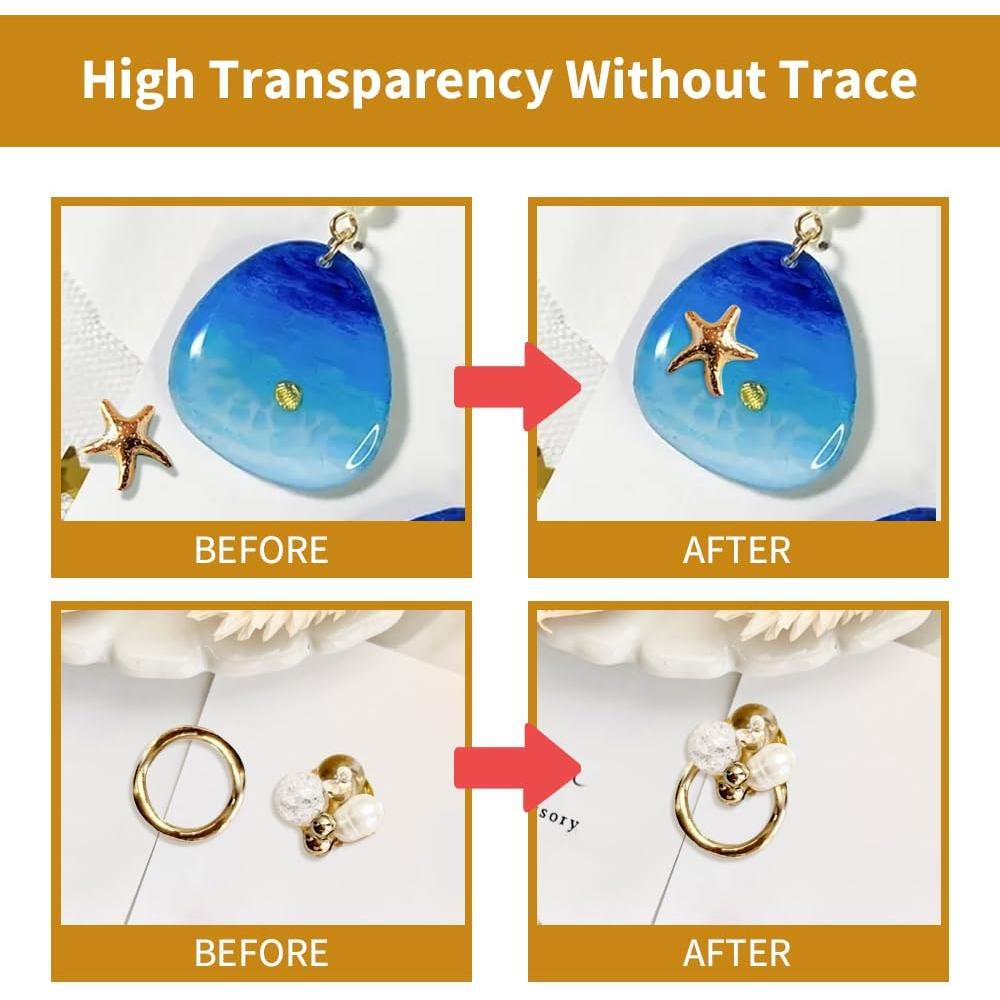 Kit de Resina UV SVECKE 50g con Linterna, Secado Rápido