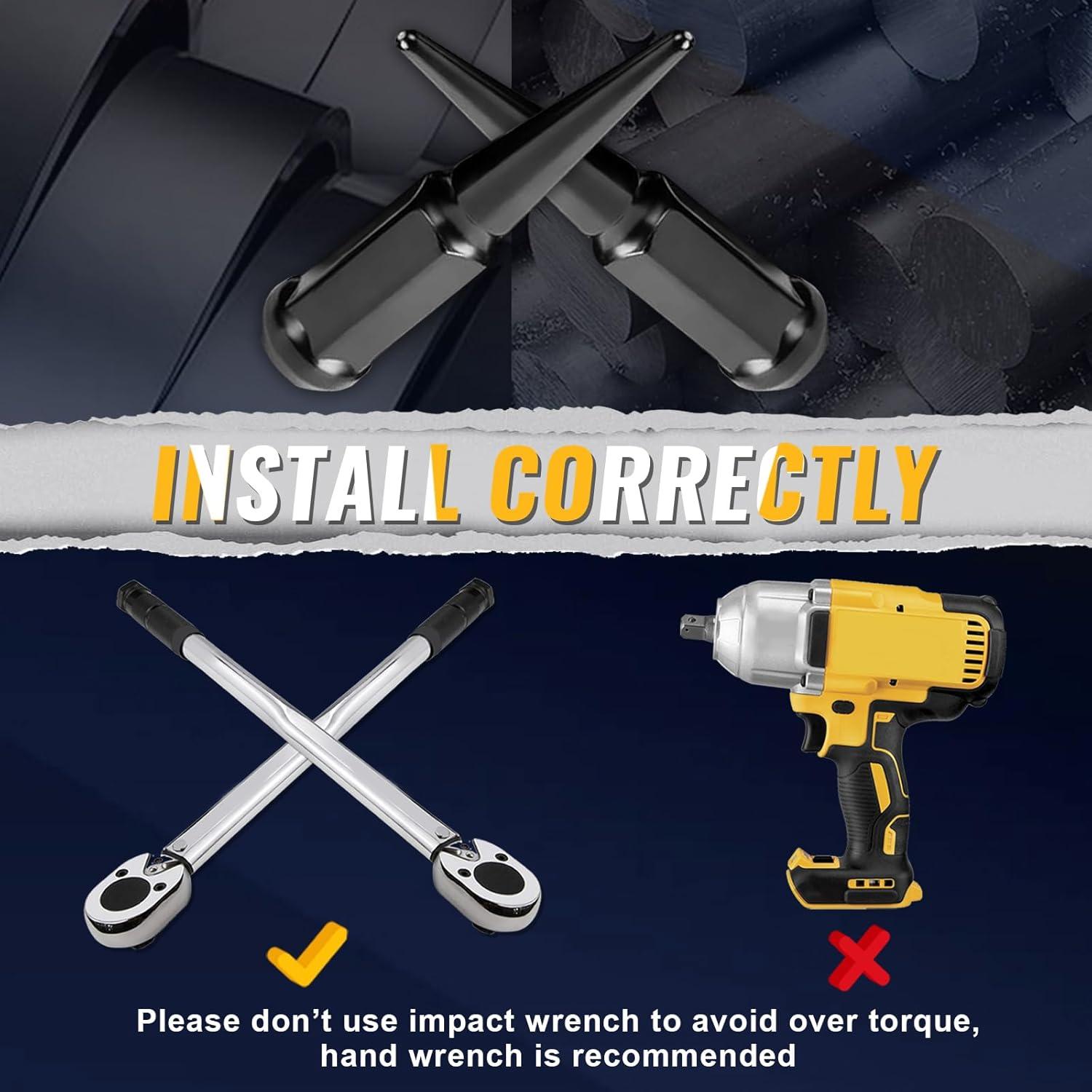 Juego de 24 Tuercas de Púa Mardarth M14x1.5 Asiento Cónico